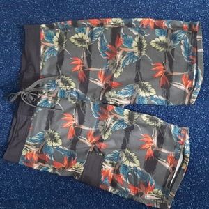 Tropical Print Boardshort
